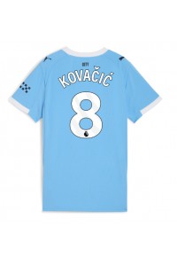 Fotbalové Dres Manchester City Mateo Kovacic #8 Dámské Domácí Oblečení 2025-26 Krátký Rukáv